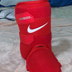 Baseballs foot and ankle protector while batting